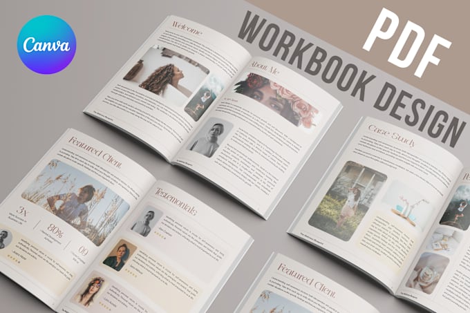 Gig Preview - Design PDF lead magnet ebook, workbook, worksheet in canva