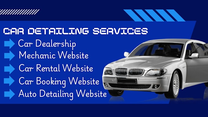 Gig Preview - Design responsive car detailing, dealership, booking,  chauffeur websites