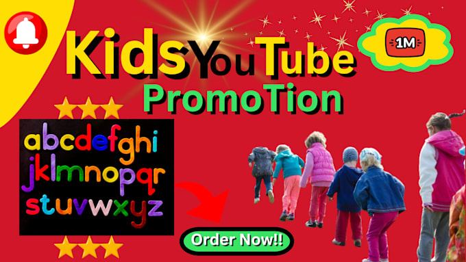 Gig Preview - Do organic best youtube kids video and channel promotion