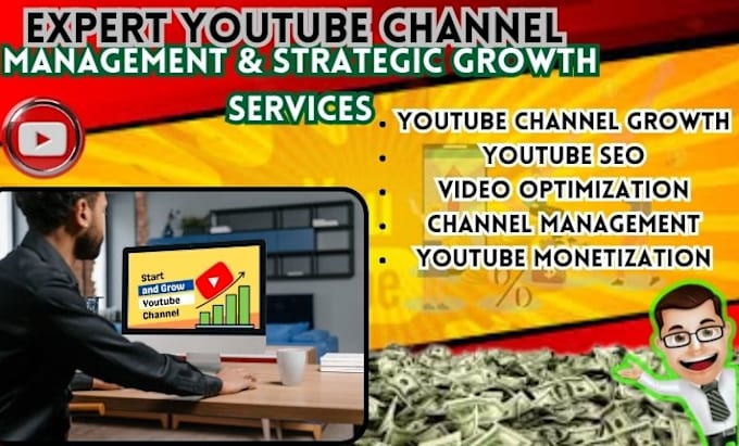 Gig Preview - Expert youtube channel management and strategic growth services