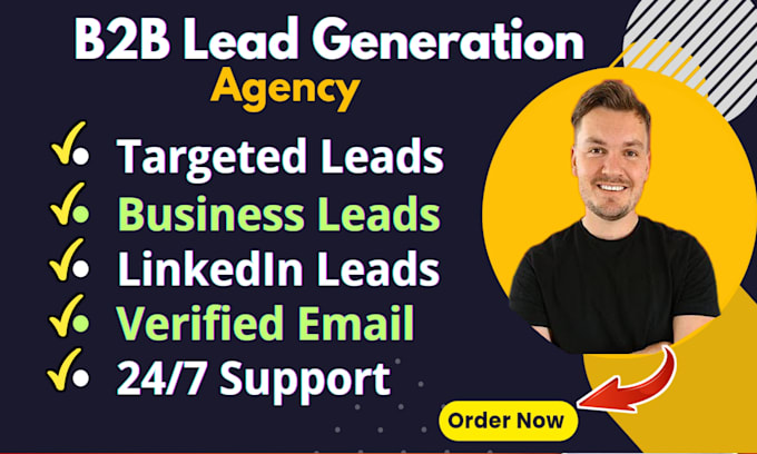 Gig Preview - Do b2b lead generation, linkedin lead, verified email for any industry