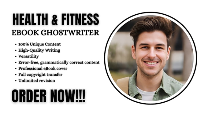 Gig Preview - Ghostwrite medical, wellness, health and fitness ebook