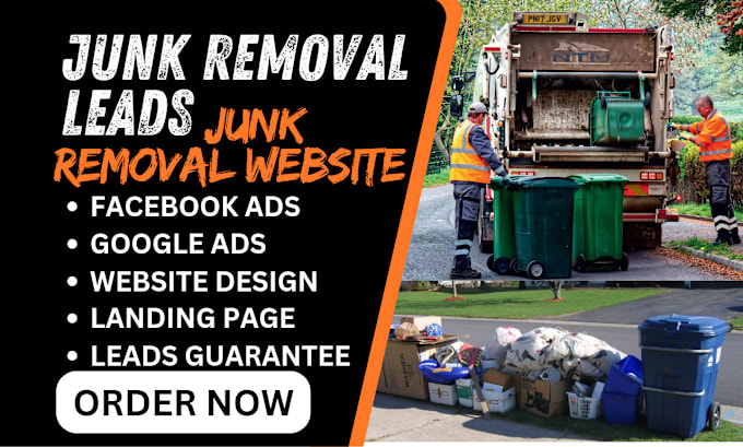 Gig Preview - Do junk removal leads handyman leads design responsive junk removal website