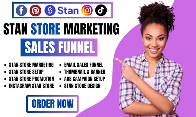 Gig Preview - Do stan store marketing stan store design systeme io sales funnel