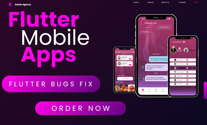 Gig Preview - Be your flutter developer and build stunning flutter apps