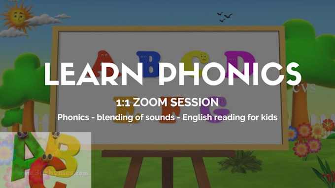 Gig Preview - Teach your kids phonics and english reading