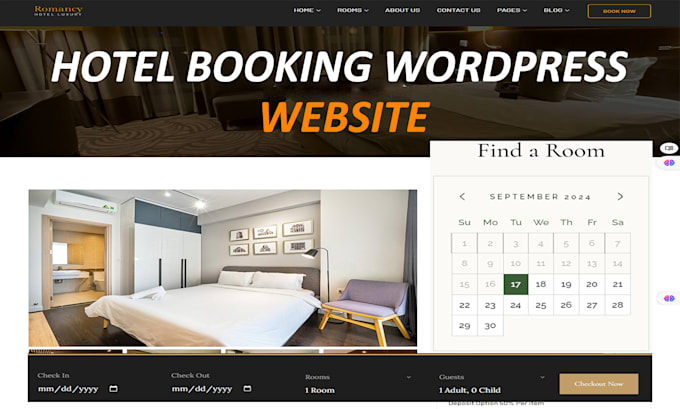 Gig Preview - Create a hotel booking vacation rental wordpress website with sync airbnb