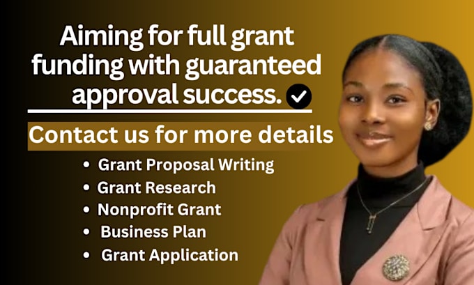 Gig Preview - Pro grant proposal writing grant research grant proposal business plan nonprofit