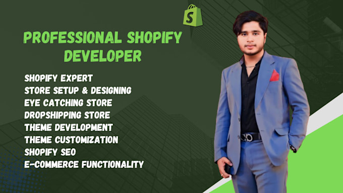 Gig Preview - Do stunning shopify store design expert creation optimization