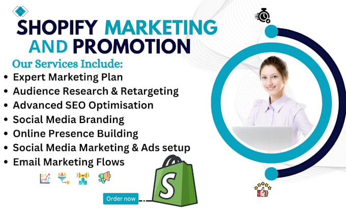 Gig Preview - Do shopify sales, shopify manager, klaviyo marketing and shopify store promotion