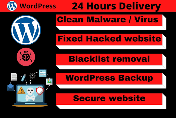 Gig Preview - Remove malware and virus from wordpress web site