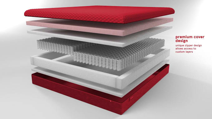 Gig Preview - Do 3d mattress animation 3d furniture animation  3d interior design 3d cgi video