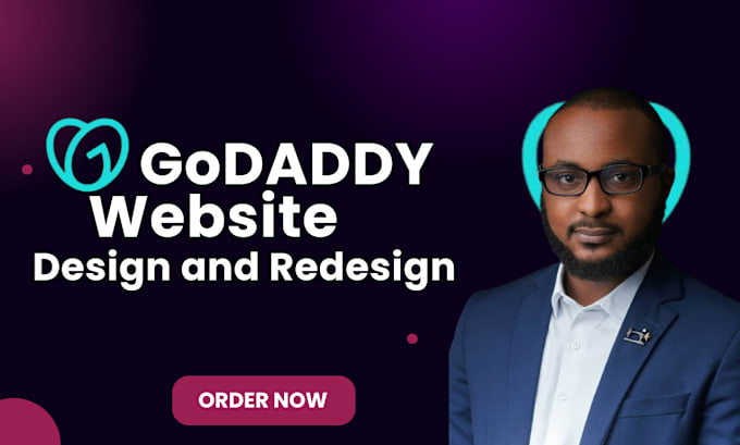 Gig Preview - Design godaddy website redesign godaddy website redesign and design