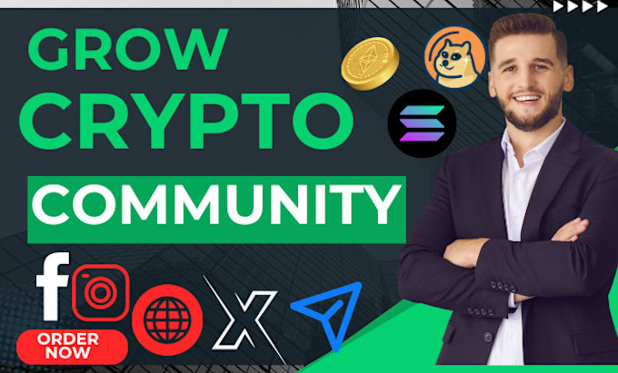 Bestseller - grow strong crypto community to reach millions solana memecoin token audiences