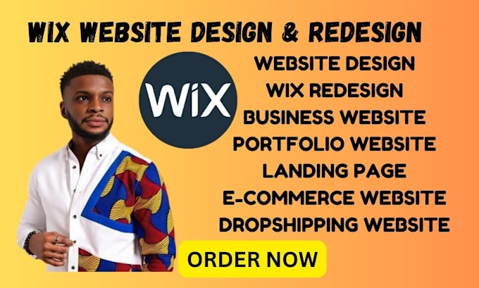 Gig Preview - Wix website design wix website redesign wix website wix business website design