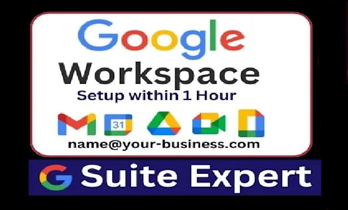 Gig Preview - Setup google workspace, g suite in 1 hour