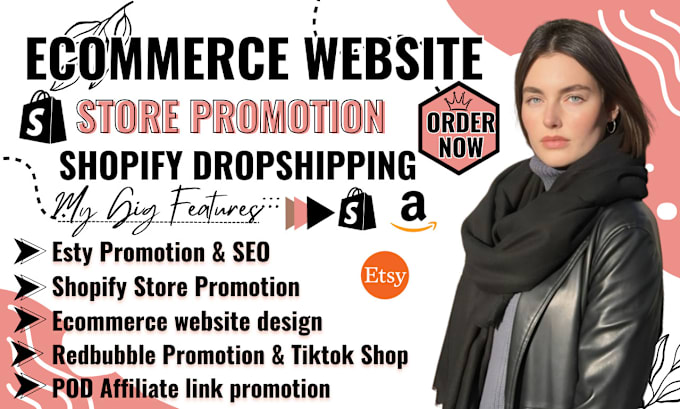 Bestseller - promote shopify store etsy seo redbubble teespring zazzle pod affiliate link