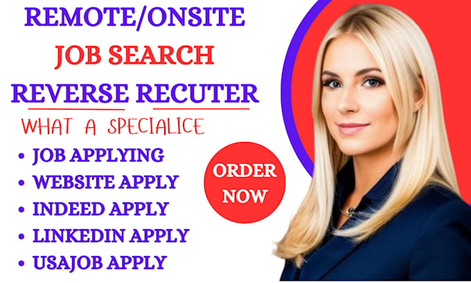 Gig Preview - Search and apply for remote jobs usajobs reverse recruiter career coaching