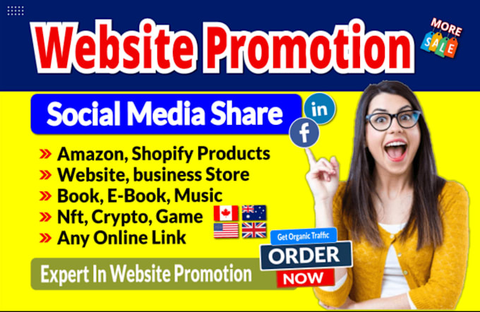 Gig Preview - Do organic product promotion, amazon book, shop ranking, or any link promotion