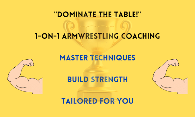 Bestseller - provide personalized armwrestling coaching