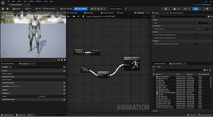 Gig Preview - Create unreal engine 4 and 5 blueprint, environment and animation, game UI setup