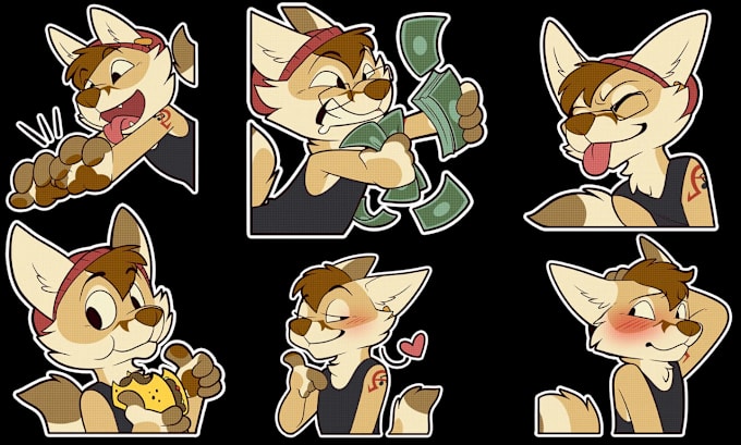 Bestseller - create furry telegram stickers furry nsfw stickers crypto animated stickers