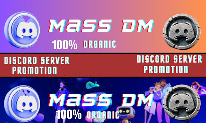 Gig Preview - Do discord mass dm discord marketing  discord mass dm discord mass dm