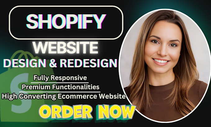 Gig Preview - Design and redesign shopify store shopify website shopify store sellfy store