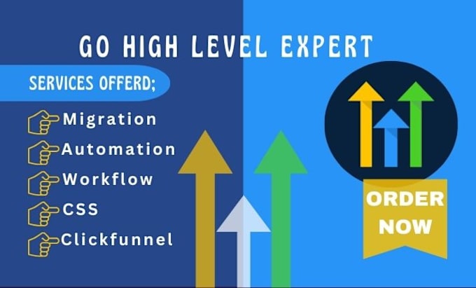 Gig Preview - Go high level migration, automation, workflow, clickfunnel