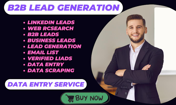 Gig Preview - Do b2b lead generation and prospect  email lest