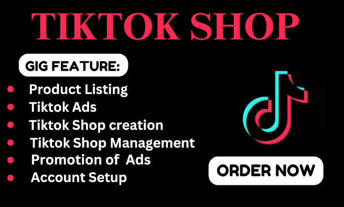 Gig Preview - Setup tiktok shop, do tiktok marketing, manage tiktok shop and setup tiktok ads