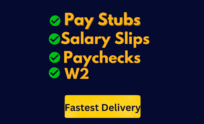 Bestseller - design pay stubs, salary slips, paychecks and payroll reports