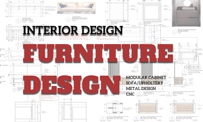 Gig Preview - Provide built in furniture design with construction details