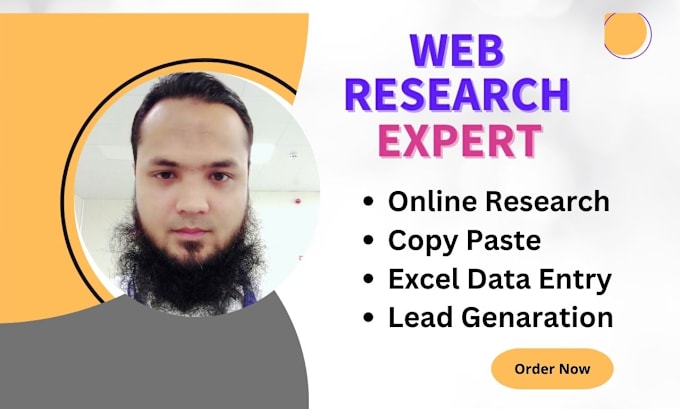 Gig Preview - Do web research, copy paste and online research