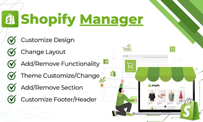 Gig Preview - Be your shopify manager