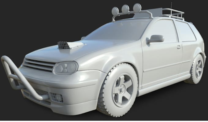 Gig Preview - Made 3d car modeling, 3d vehicle model, repair stl, and render for 3d printing