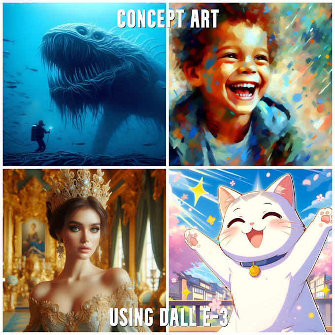 Gig Preview - Generate custom stunning ai artwork in variety of styles