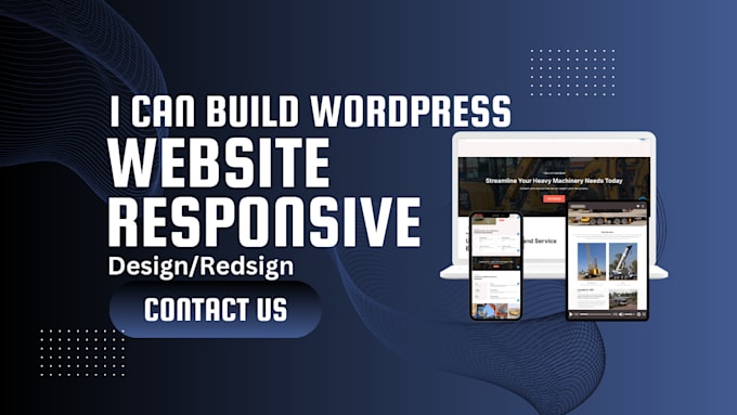 Gig Preview - Design a custom wordpress website with responsive design and SEO optimized