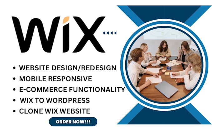 Gig Preview - Design wix website redesign wix website design wix redesign wix online store