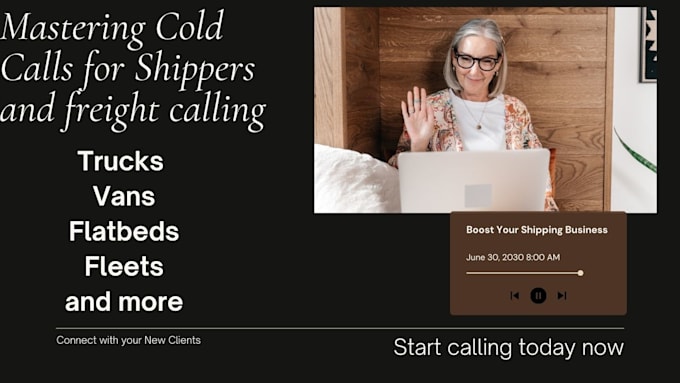 Bestseller - do cold calling for shipping companies and give guaranteed shippers on a week,