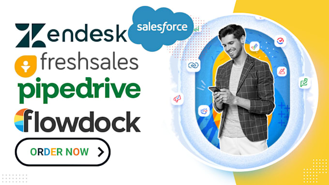 Gig Preview - Setup automate integrate your zendesk freshsales flowdock salesforce piprdrive