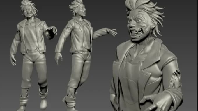 Gig Preview - Create 3d portraits sculpted in zbrush for 3d printing and 3dsmax