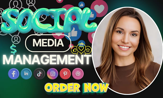 Gig Preview - Be your social media marketing manager and content creator