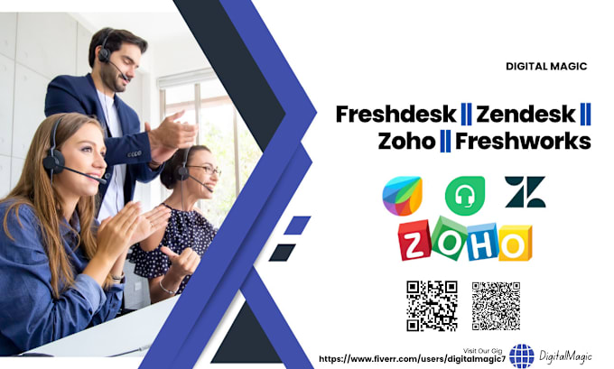 Gig Preview - Setup zendesk zoho freshdesk help center professionally