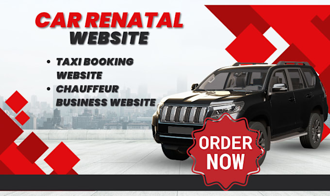 Gig Preview - Do professional taxi booking website car rental chauffeur website