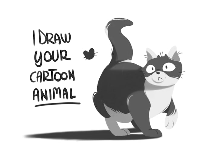 Gig Preview - Draw your cartoon animal