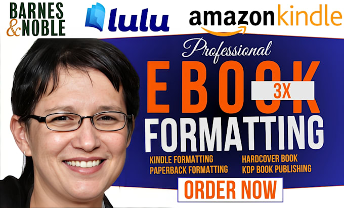 Gig Preview - Format your 3x amazon KDP book, proofreading, editing, with developmental editor