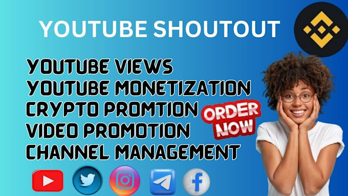 Bestseller - do USA youtube video shoutout to promote on 7m audience grow organic subscriber