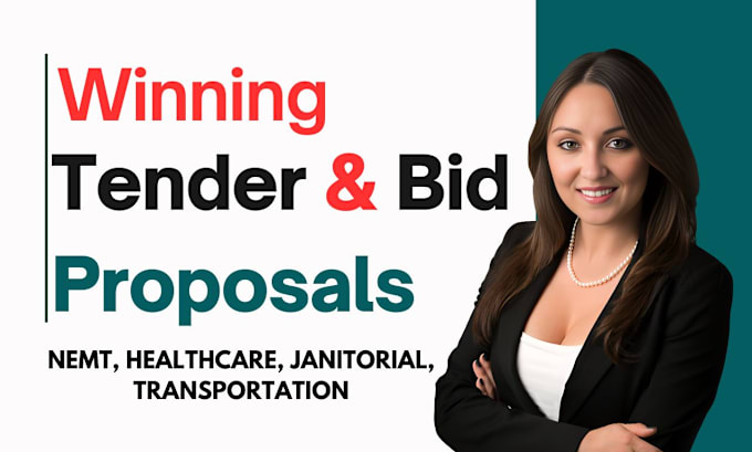 Gig Preview - Write bid proposal, rfp, nemt, tender, research rfp, design government contract