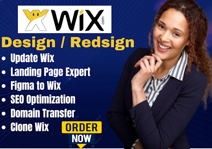 Gig Preview - Fix, clone,update, redesign wix, figma to wix, domain transfer, wix landing page